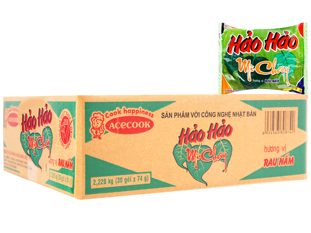 Mì Hảo hảo chay rau nấm gói 75g